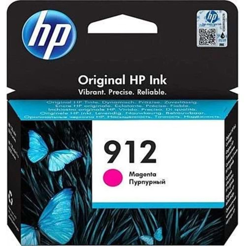 HP 3YL78A NO 912 Kırmızı Kartuş