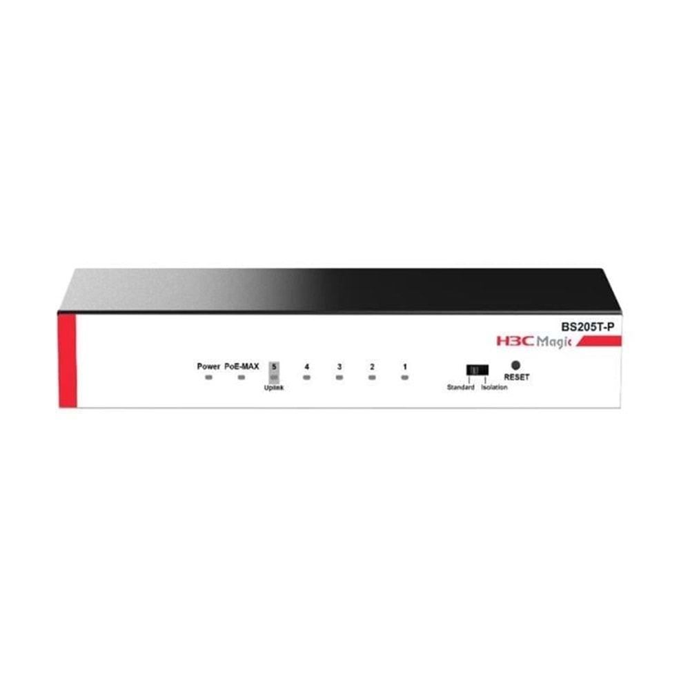 H3C Magic BS210T-P 8 Port Gigabit + 2 Port Gigabit Uplink 57W POE Metal Kasa Switch