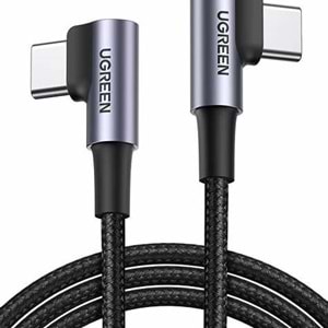 UGreen USB-C 60W 3A QC PD Örgülü Hızlı Şarj Kablosu 2 MT Siyah