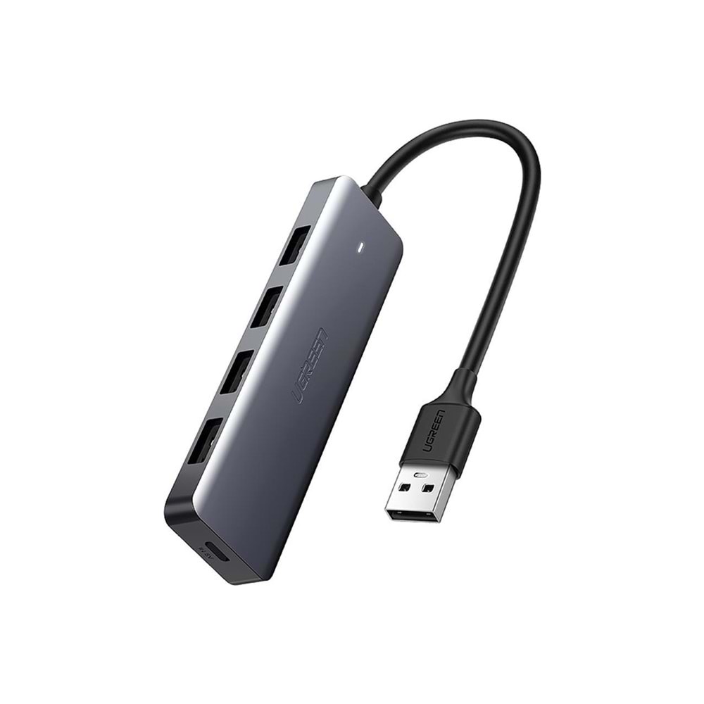 Ugreen TYPE-C USB 3.0 4 Port USB HUB Çoklayıcı Gri