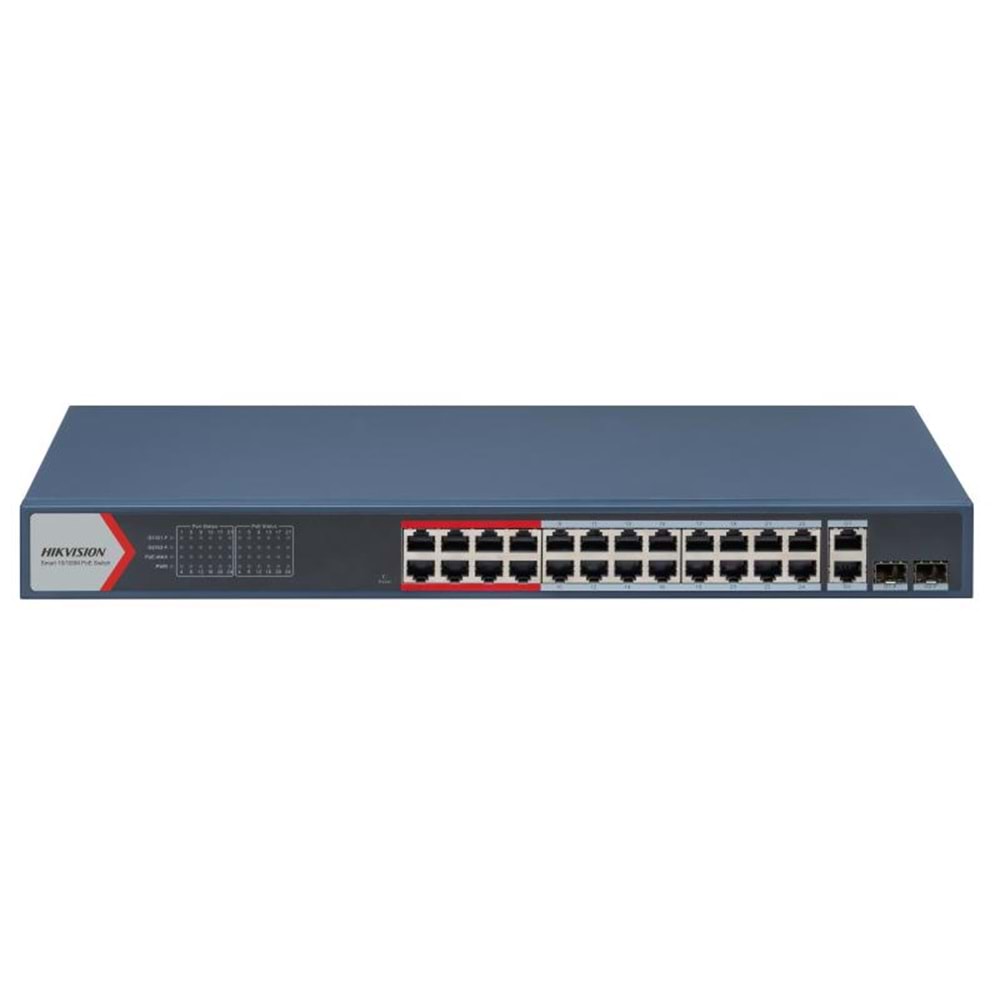 Hikvision DS-3E1326P-EI 24 Port Fast Ethernet Smart POE Switch 2xRJ45 SFP