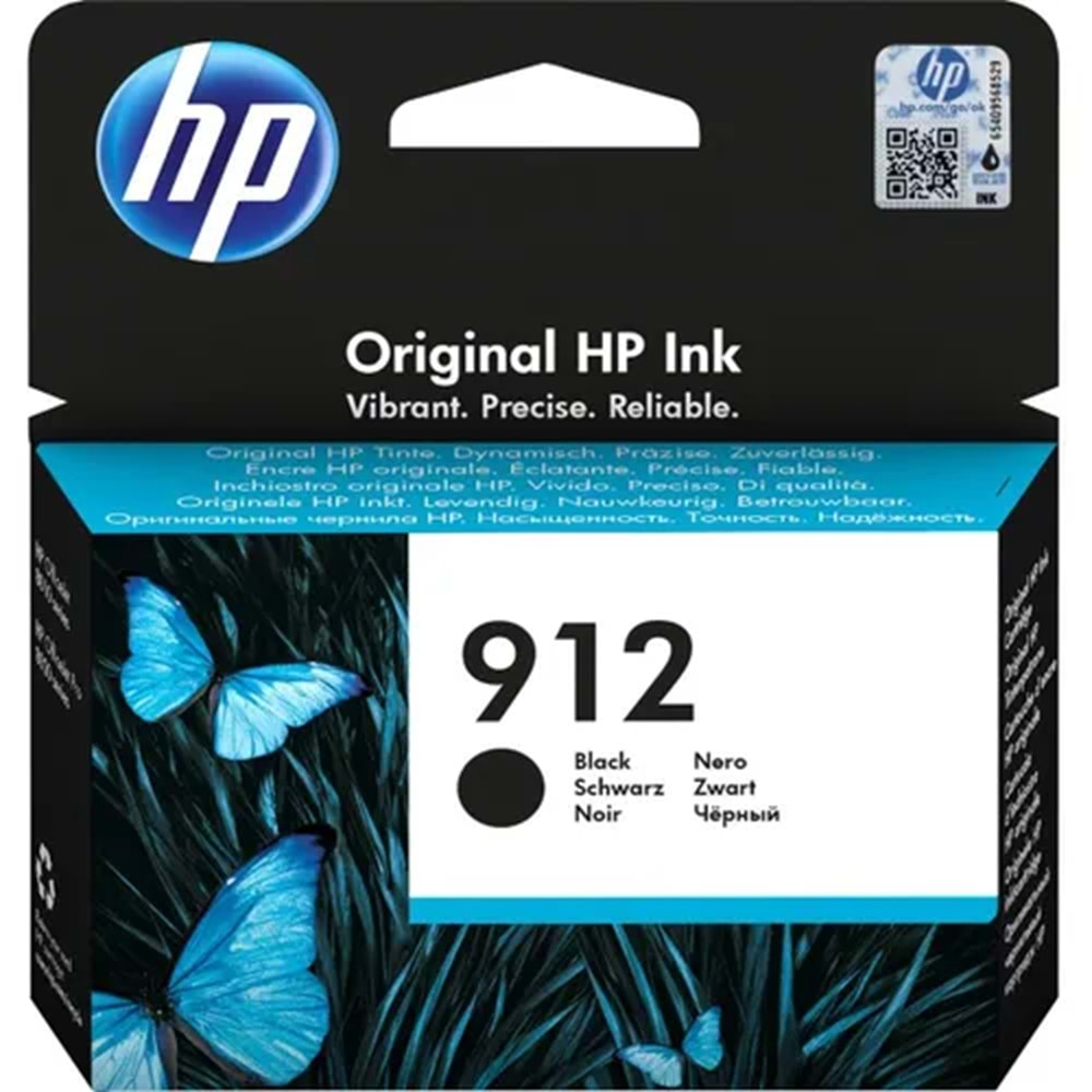 HP 3YL80A Siyah Mürekkep Kartuş (912)