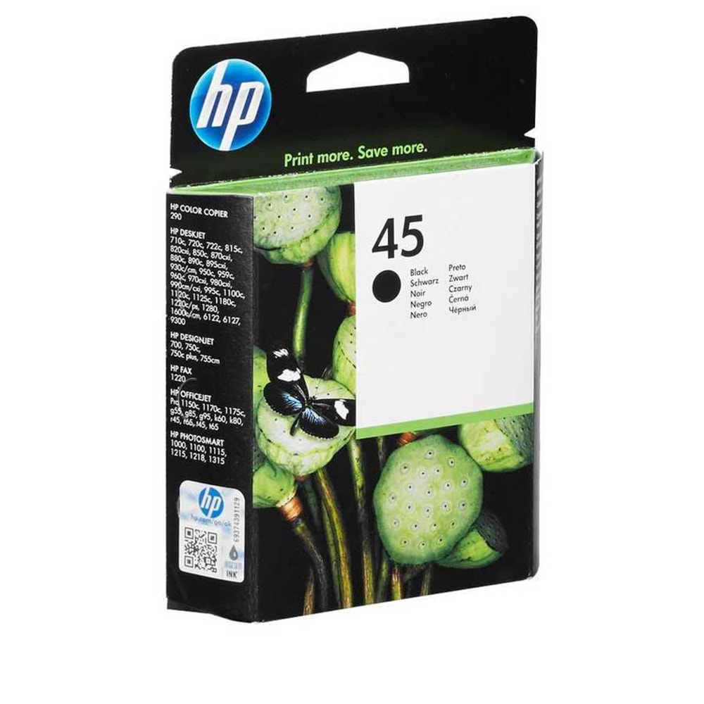 HP 51645A Siyah Mürekkep Kartuş (45)