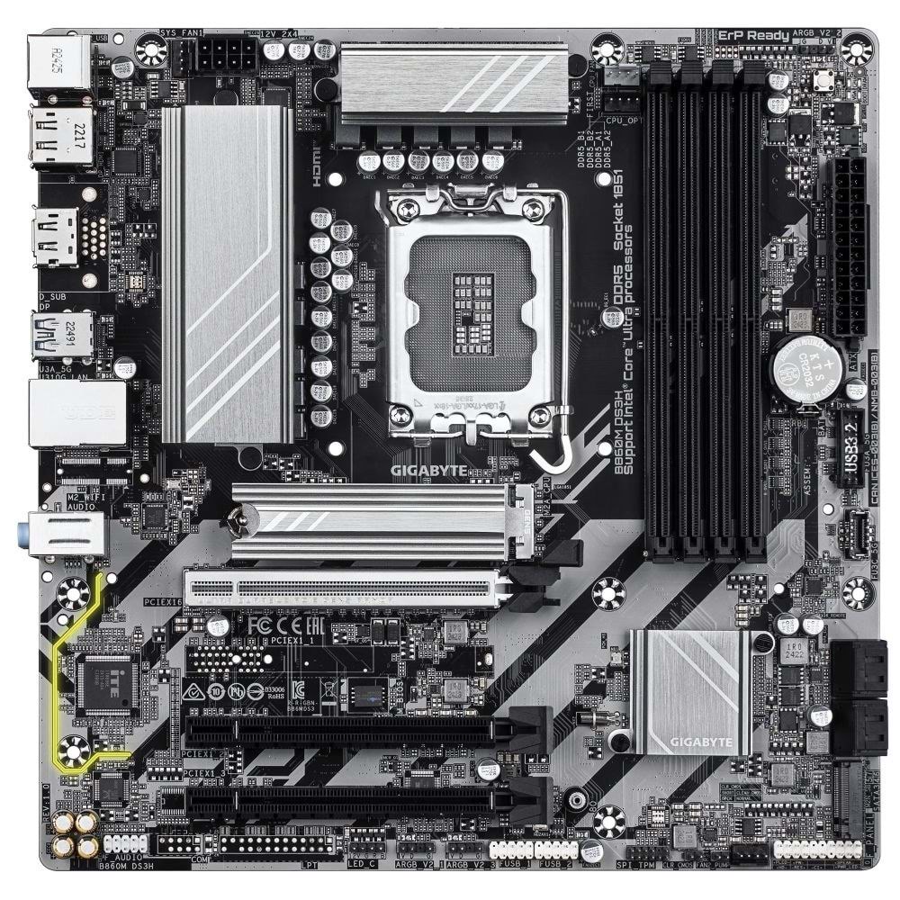 Gigabyte B860M DS3H D5 1851P Hdmi Dp