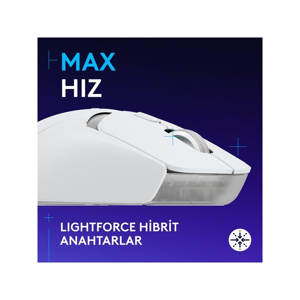 Logitech G309 Kablosuz Gaming Mouse Beyaz