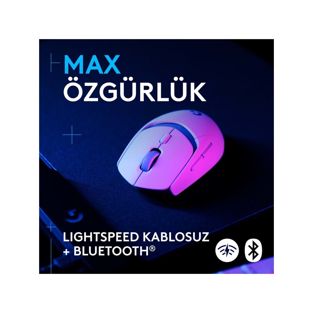 Logitech G309 Kablosuz Gaming Mouse Beyaz