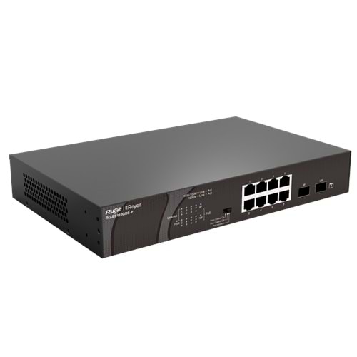 Ruijie Reyee RG-ES110GDS-P 8-Port 10/100/1000 Mbps Desk. Switch 2-Port PoE(120W)