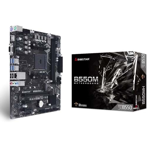 Biostar B550MH AMD B550 DDR4 M.2 USB 3.2 HDMI/VGA PCI 4.0 AM4 Anakart