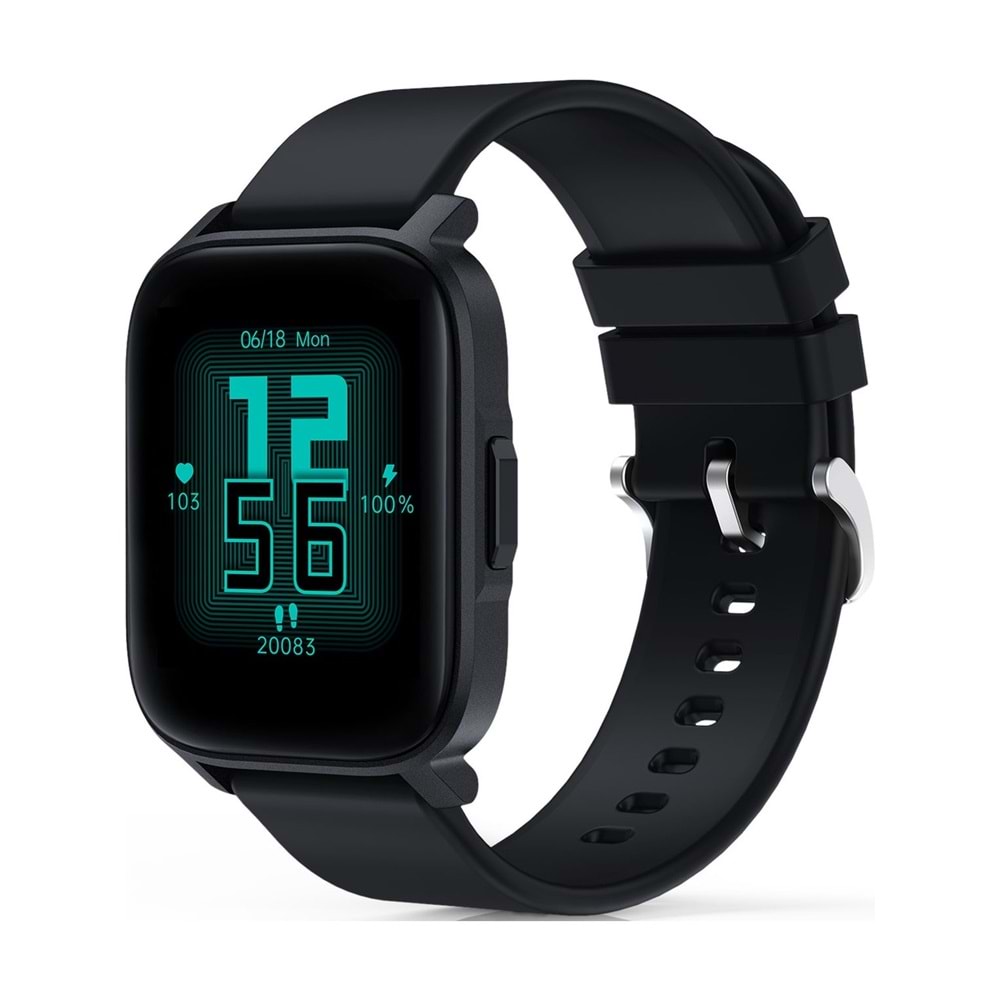 Aukey SW-1S-BK 4.3cm IP68 TFT LCD Parlak Ekran Akıllı Saat(Siyah)