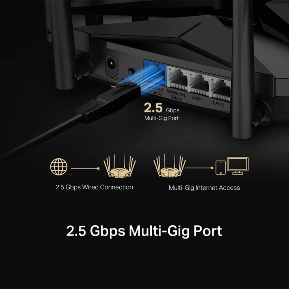 Tp-Link Mercusys MR90X AX6000 Dual Band Wi-Fi Router