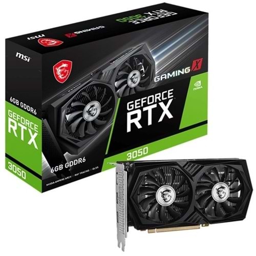 MSI GEFORCE RTX3050 GAMING X 6G 6GB GDDR6 96BIT 2XHDMI 1XDP EKRAN KARTI