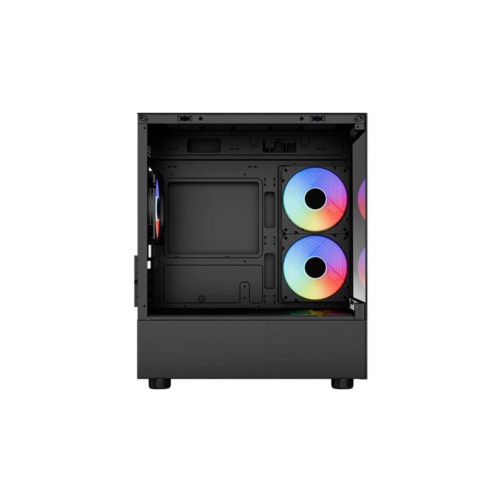 AEROCOOL VIEWPORT MINI ARGB 3*12CM Fanlı Temperli Cam Yan Ön Panel USB 3.0 MATX Kasa
