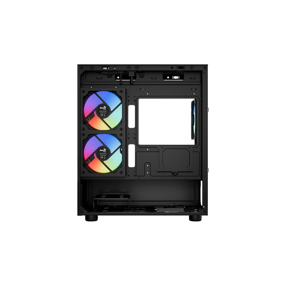 AEROCOOL VIEWPORT MINI ARGB 3*12CM Fanlı Temperli Cam Yan Ön Panel USB 3.0 MATX Kasa
