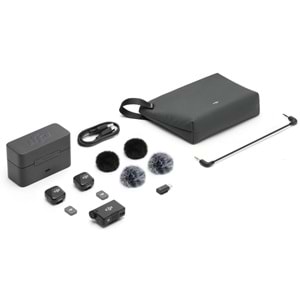 DJI MIC MINI KABLOSUZ MİKROFON (2TX-1RX-CHARGING CASE) (RESMI DIST GARANTILI)