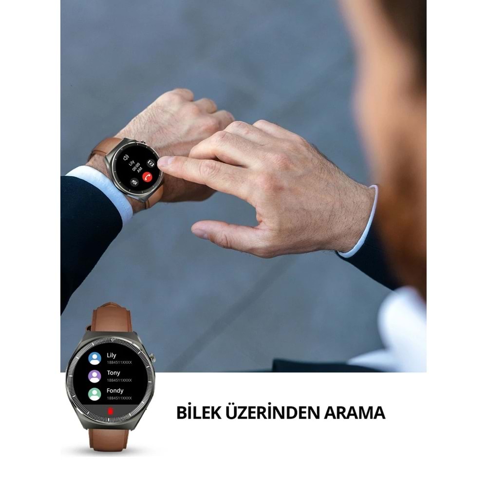AUKEY SW-2U-GY Akıllı Saat 3.6CM Amoled Ekran ve 15 Gün Pil Ömrü IP68 Gri