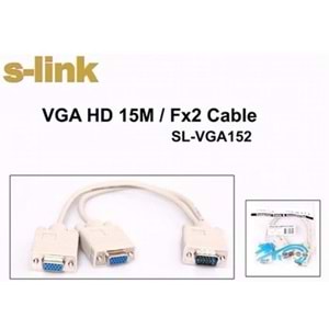 S-Link SL-VGA152 VGA TO 2 VGA Çoklayıcı Kablo
