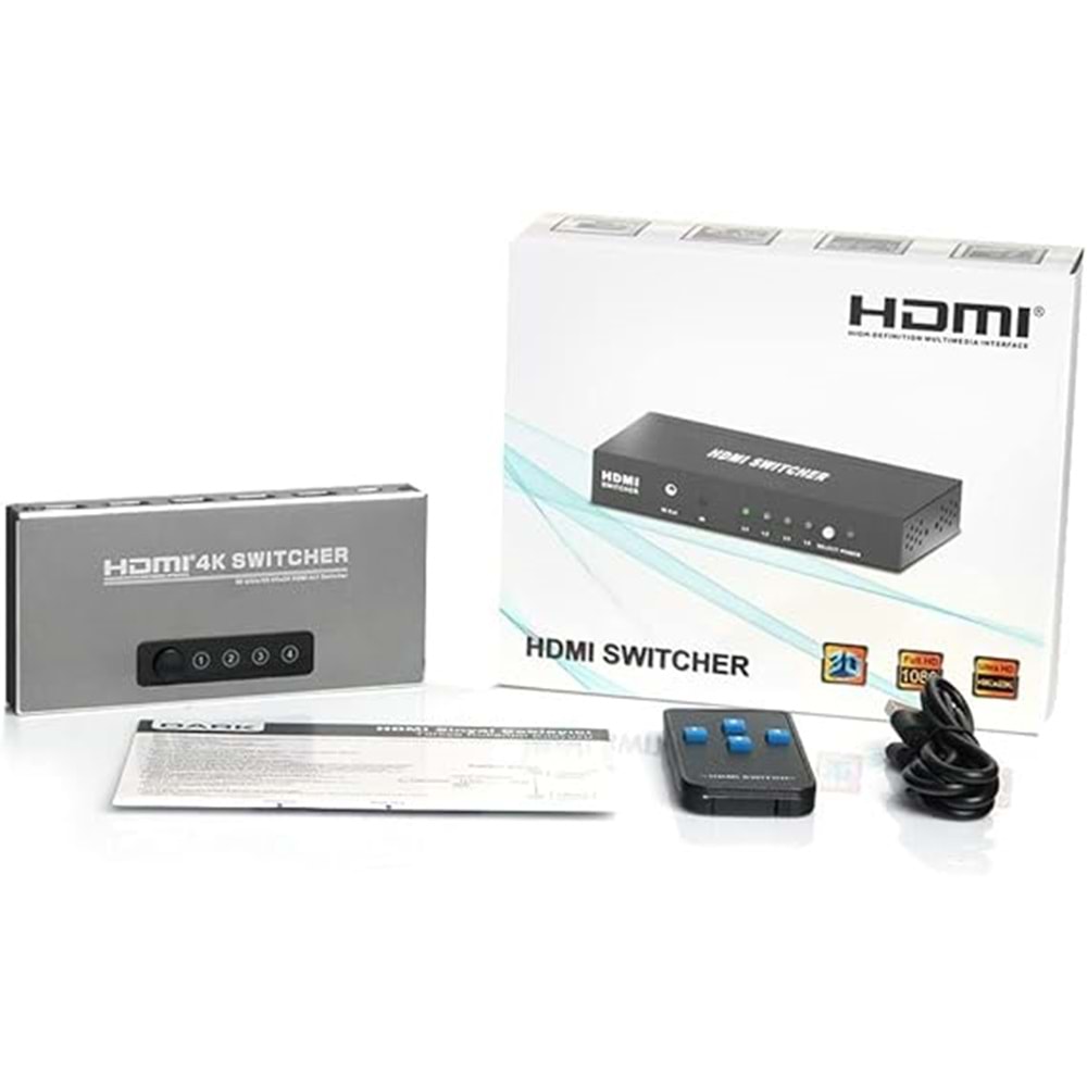 Dark DK-HD-SW4X1K 4/1 Kumandalı 4K HDMI Switch
