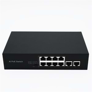 STARBOARD PS10M-82EEM 8 PORT POE + 2 UPLİNK SWİTCH 96W POE ÇIKIŞ GÜCÜ