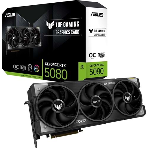 Asus TUF-RTX5080-O16G-GAMING 16GB 256Bit GDDR7 DP/HDMI PCI 5.0 Ekran Kartı