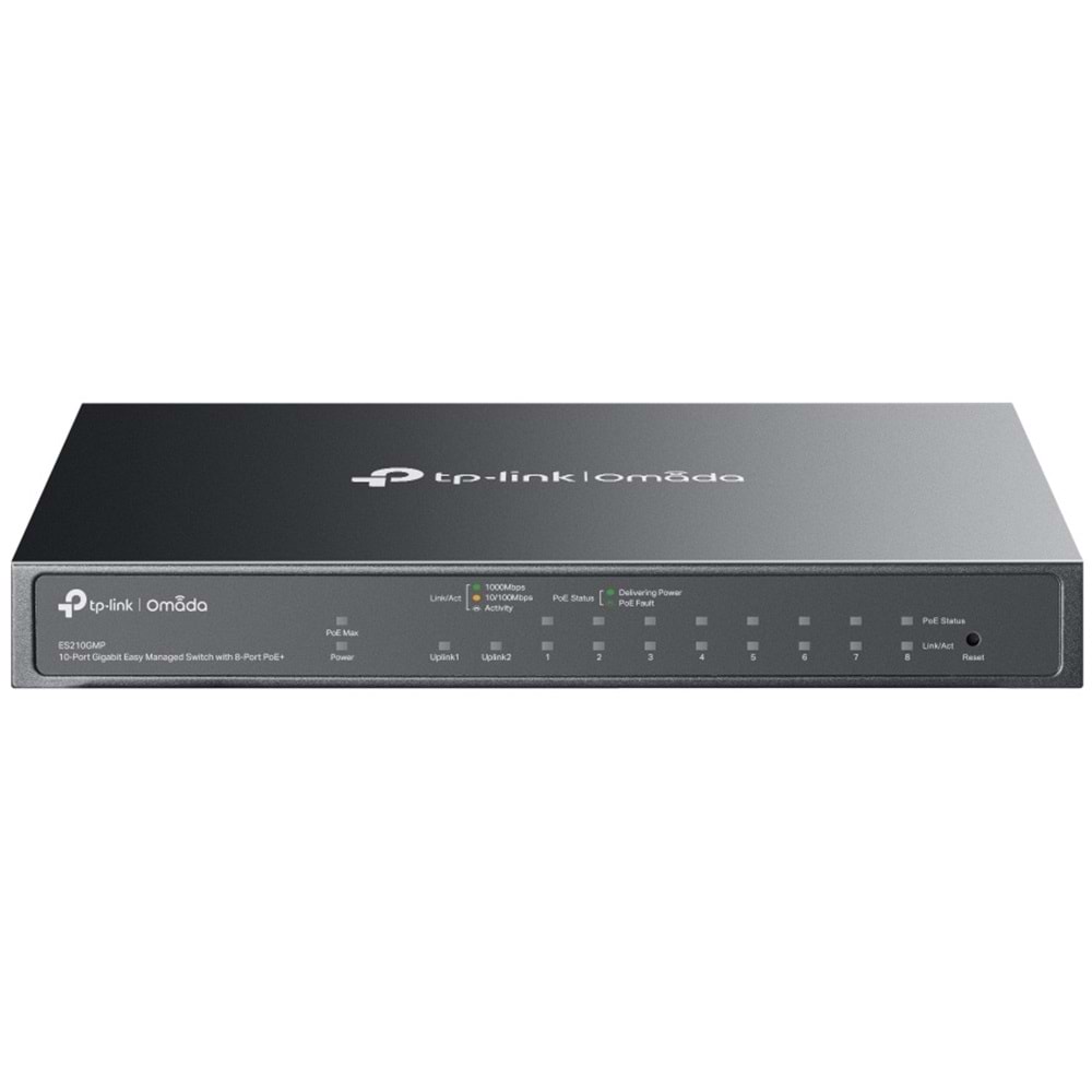 Omada ES210GMP 10-Port Easy Manag Switch 8-Port PoE+
