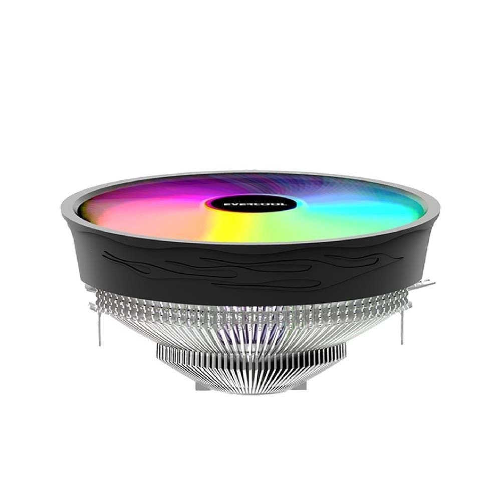 Evercool CS-02 Rainbow 12cm Fan Intel LGA1700/AMD AM5 Hava Soğutmalı CPU Fan