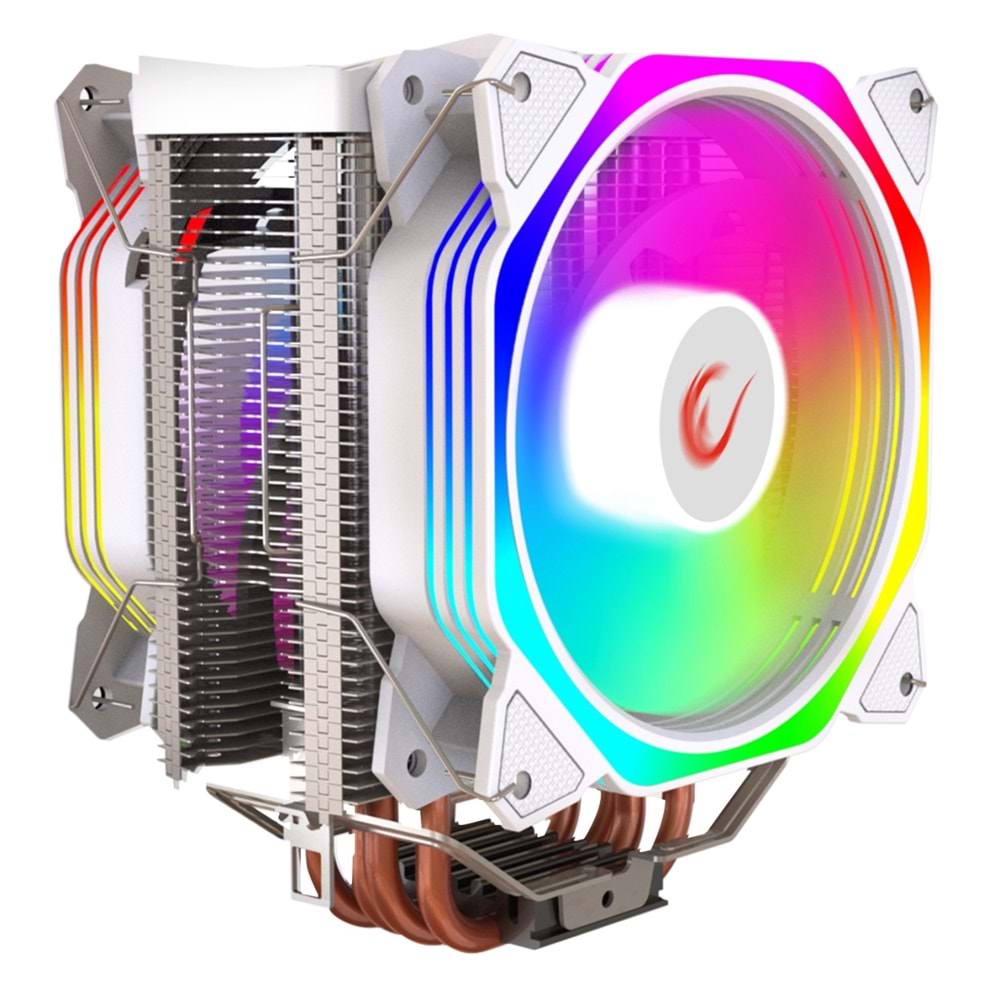 Rampage OCTAGON C60 1800RPM AM5/LGA1700 120mm Hava Soğutmalı ARGB CPU Fan(Beyaz)