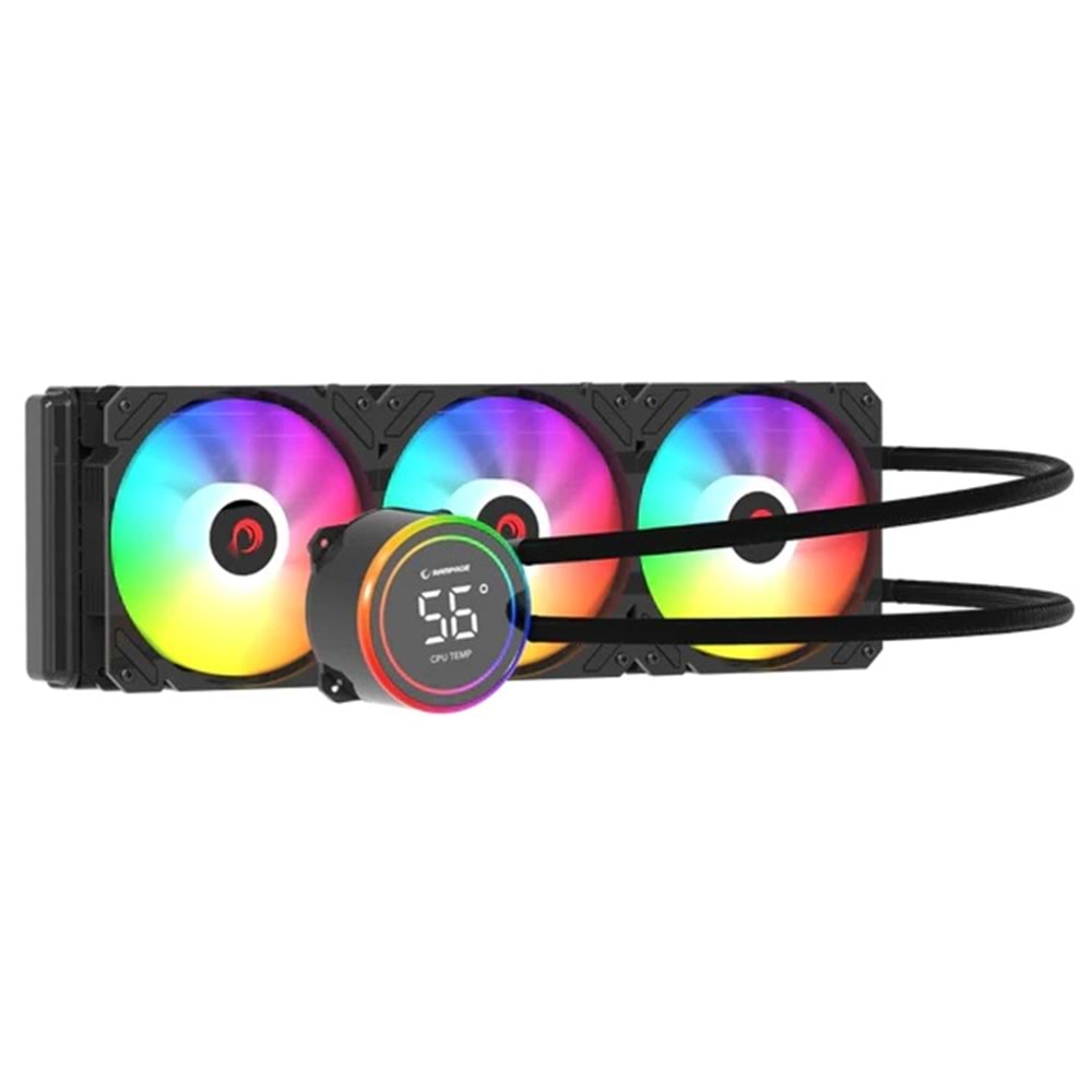 Rampage HELIOS-C17 Intel LGA1700/AMD AM5 360mm Sıvı Soğutmalı ARGB CPU Fan(Siyah