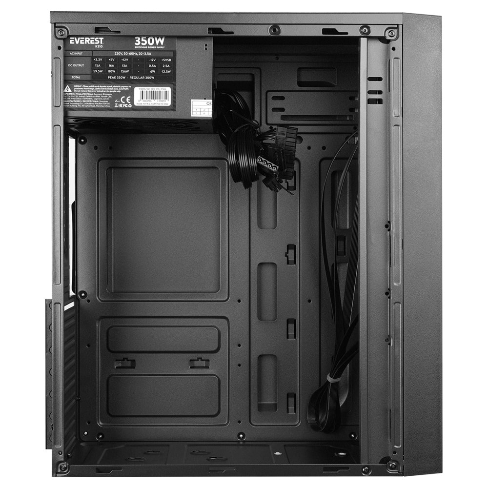 Everest K310 350W USB2.0+HD Audio Mid-Tower ATX Kasa (SMD PSU)