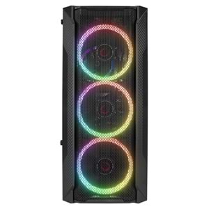 Rampage FUSION 650W 80+ BRONZE Rainbow Temperli Cam ATX Mid-T Gaming Oyuncu Kasa