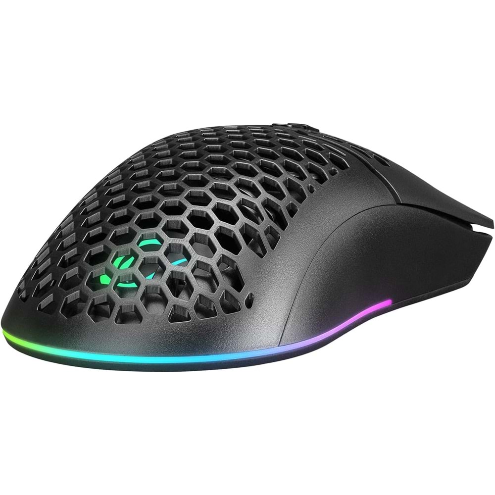 Rampage KM-R96 ELEMENTAL Q RGB Multmedia Klavye+7200dpi Mouse Gaming Set Siyah