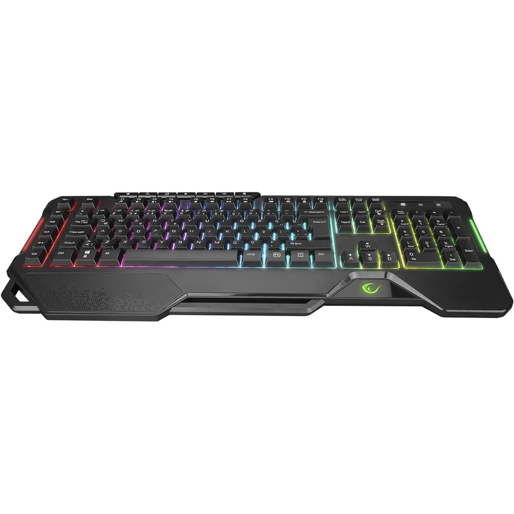 Rampage KM-R96 ELEMENTAL Q RGB Multmedia Klavye+7200dpi Mouse Gaming Set Siyah