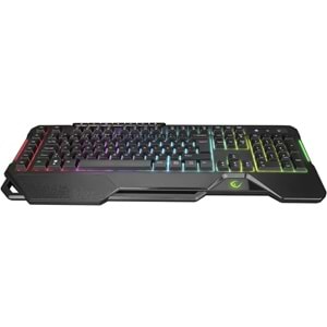 Rampage KM-R96 ELEMENTAL Q RGB Multmedia Klavye+7200dpi Mouse Gaming Set Siyah