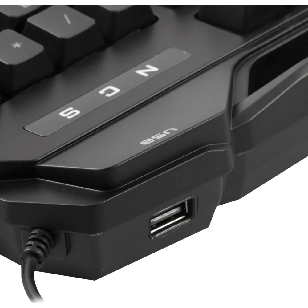 Rampage KB-R63 STAGE Sese Duyarlı RGB Q USB +Ses Mik Çıkışlı Siyah Oyuncu Klavye