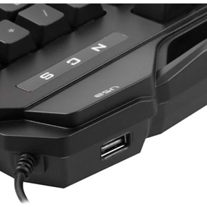 Rampage KB-R63 STAGE Sese Duyarlı RGB Q USB +Ses Mik Çıkışlı Siyah Oyuncu Klavye