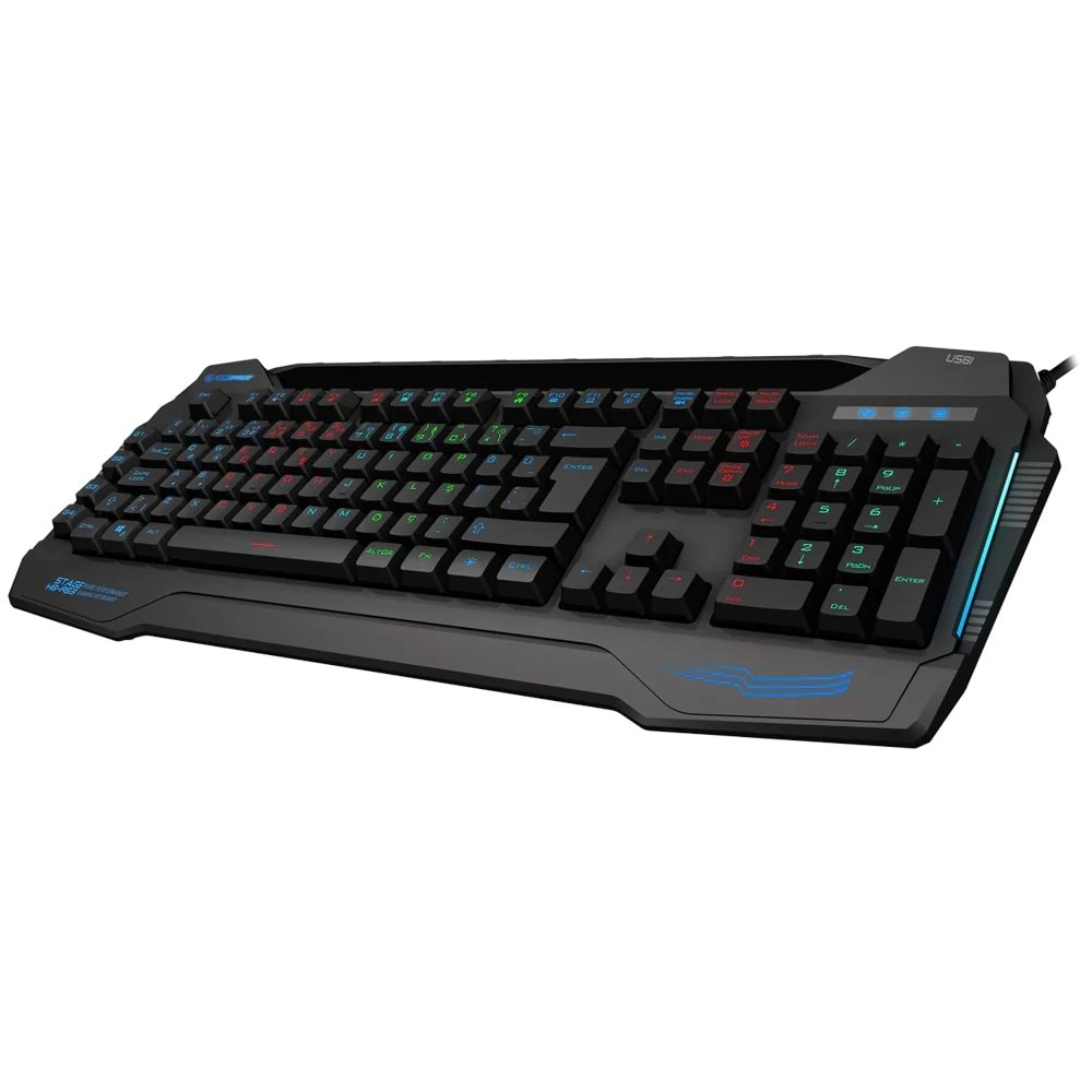 Rampage KB-R63 STAGE Sese Duyarlı RGB Q USB +Ses Mik Çıkışlı Siyah Oyuncu Klavye