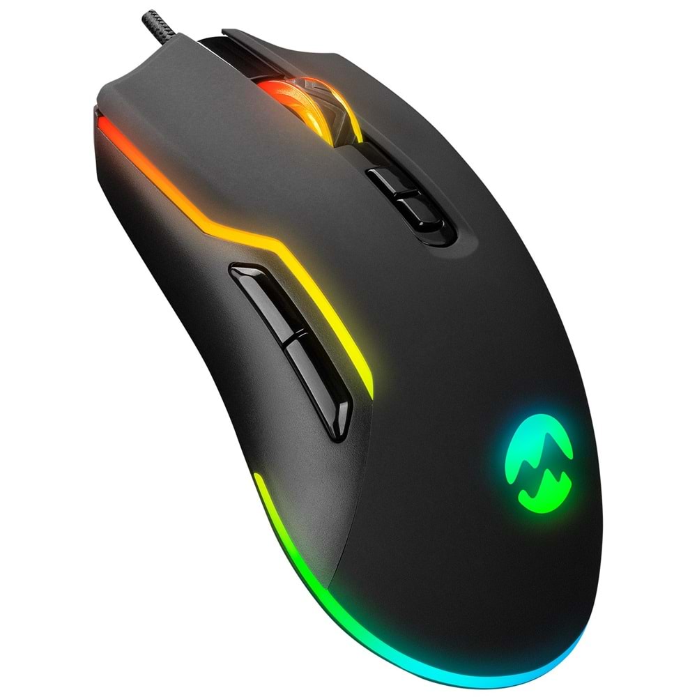 Everest SM-G14 DUSK Usb 1600-7200dpi RGB Ledli Siyah Gaming Optik Oyuncu Mouse