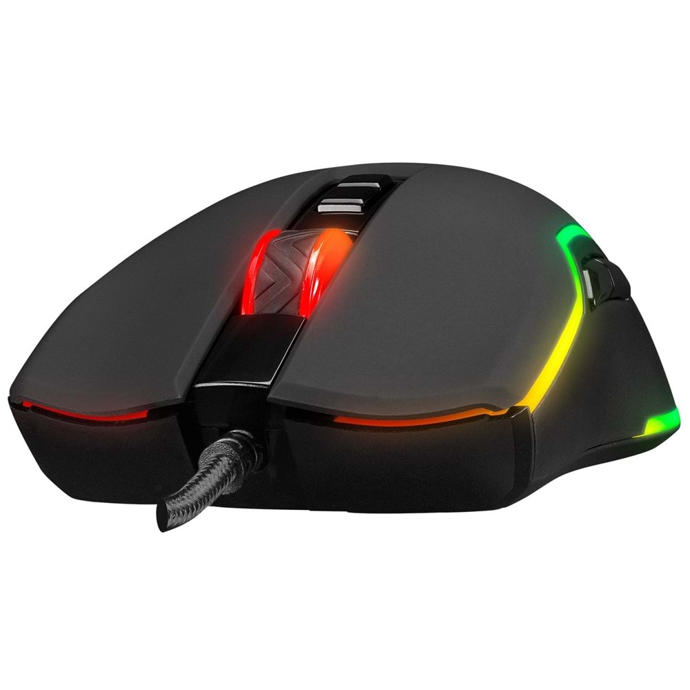 Everest SM-G14 DUSK Usb 1600-7200dpi RGB Ledli Siyah Gaming Optik Oyuncu Mouse