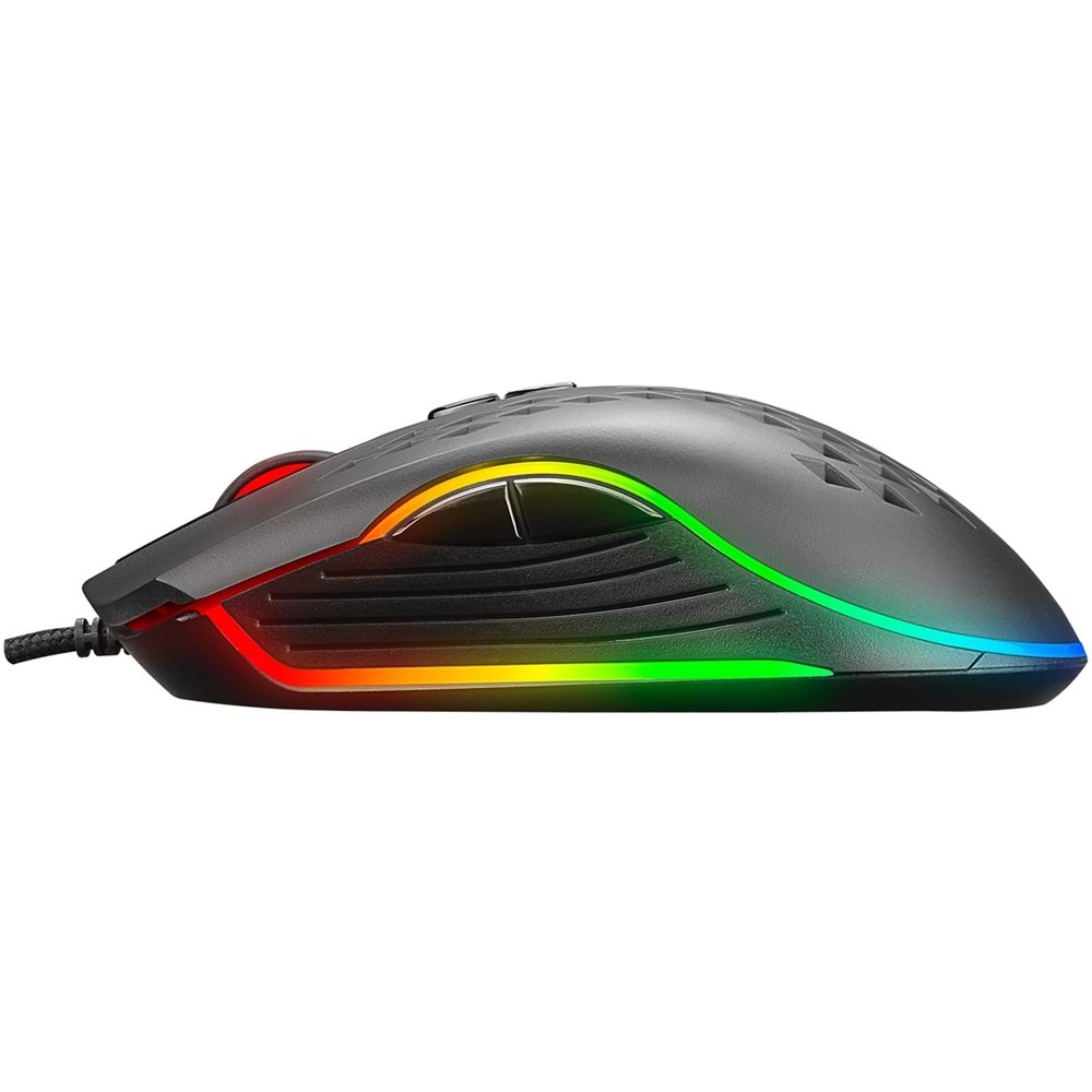 Everest SM-G07 METAFOR Usb 800/1600/3200/4800/6400dpi RGB Siyah Gaming Mouse