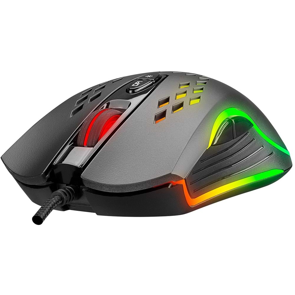 Everest SM-G07 METAFOR Usb 800/1600/3200/4800/6400dpi RGB Siyah Gaming Mouse