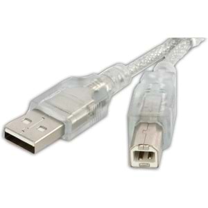 S-link SL-U2003 Usb2.0 3m Şeffaf Yazıcı Kablo