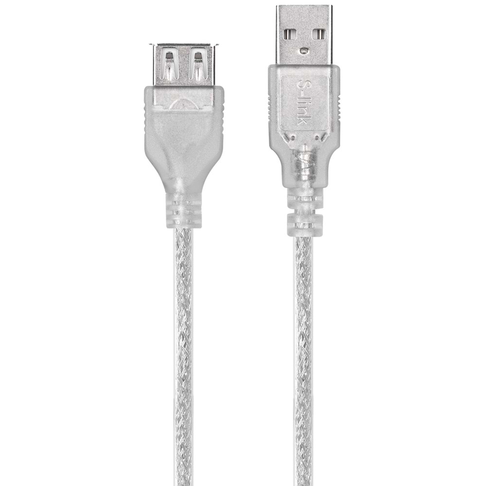 S-link SL-AF2003 Usb2.0 Şeffaf Uzatma Kablo (3m)