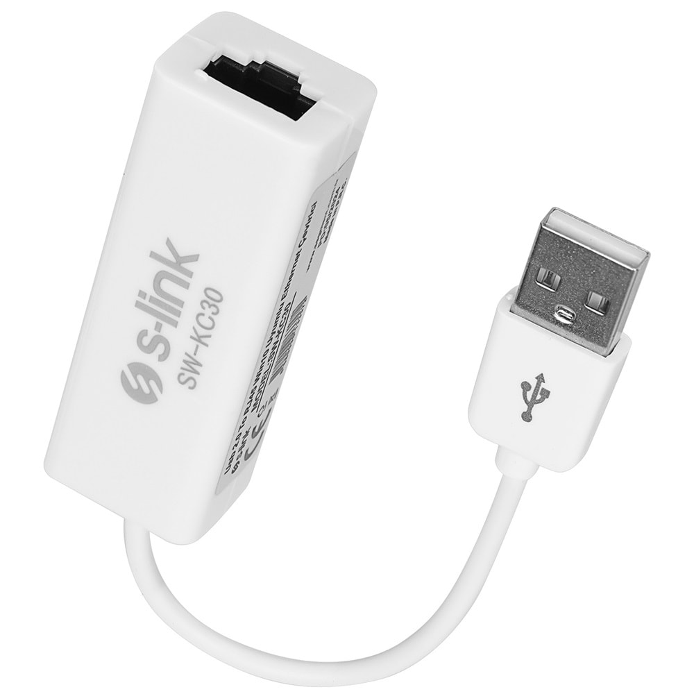 S-link SW-KC30 Usb 2.0 To RJ45 Win10 Uyumlu Ethernet Çevirici