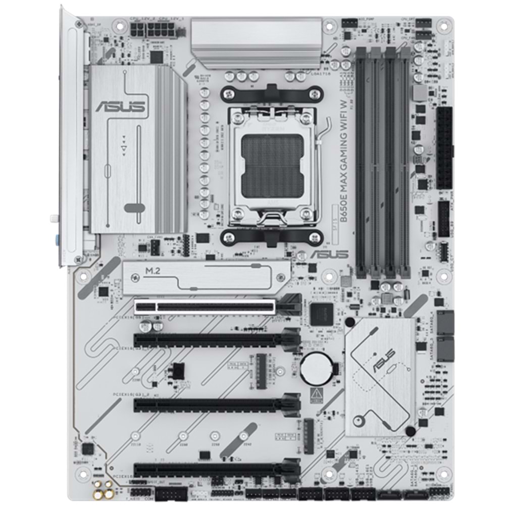 Asus B650E MAX GAMING WIFI W AMD B650 DDR5 M.2 DP/HDMI PCI 5.0 AM5 Anakart