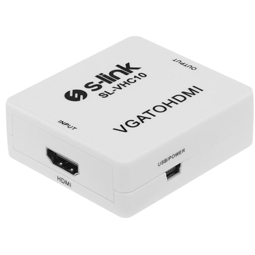 S-link SL-VHC10 VGA To HDMI Mini Model Dönüştürücü