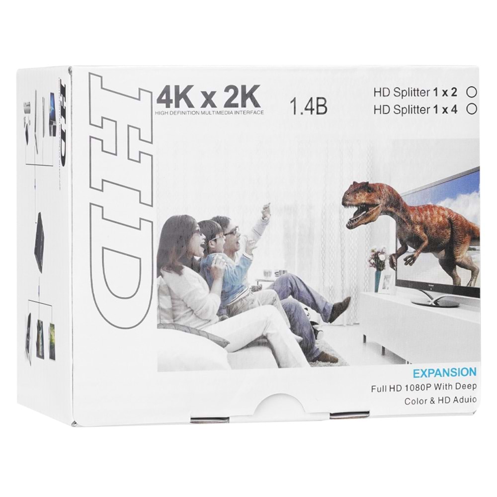 Hytech HY-LU4 4 Port 4K*2K HDMI Splitter