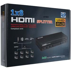 Hytech HY-LU8 8 Port 4K*2K HDMI Splitter