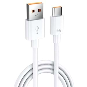 Sensei SNSDC-2M USB To Type-C 6A Data ve Şarj Kablosu (2m)
