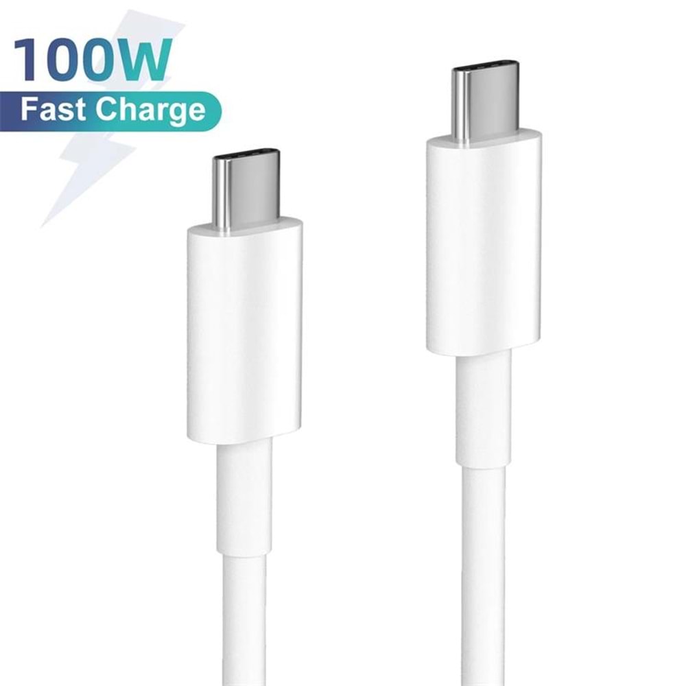Sensei SNSPD100-2M Type-C To Type-C 100W Data ve Şarj Kablosu (2m)