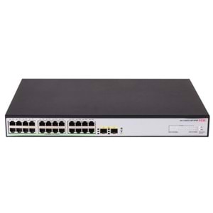 H3C LS-1600V2-26P-HPWR-GL 24 Port 10/100/1000 370W PoE +2SFP Yönetileblir Switch