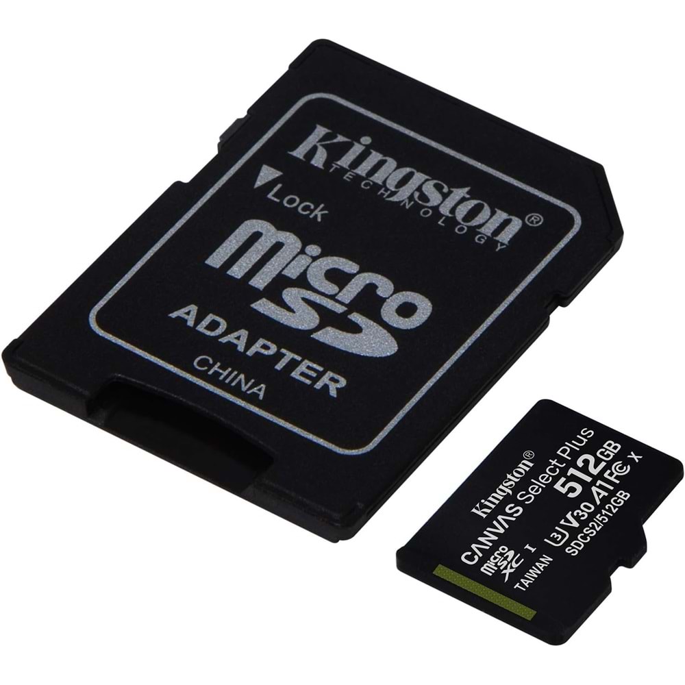 Kingston SDCS2 512GB Micro SD Class 10 Hafıza Kartı (SDCS2/512GB)
